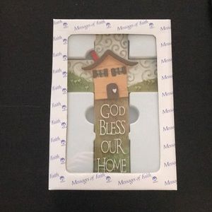God Bless Our Home Cross